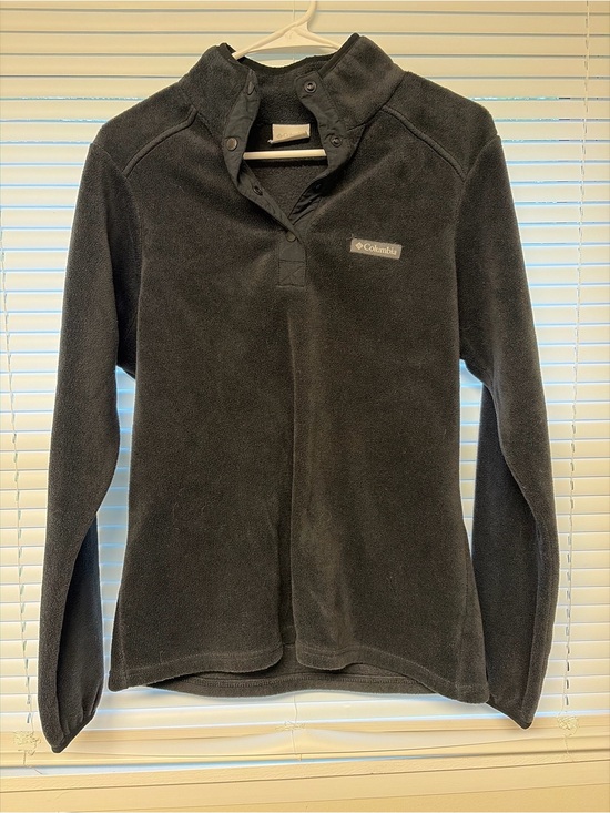 Columbia Sweaters - Columbia Women's Charcoal Gray Snap-Back Fleece Pullover